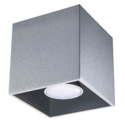 QUAD 1 GU10 Spot Anbauleuchte Minimalist grau SOLLUX