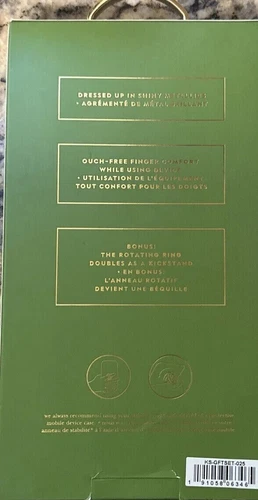 Kate Spade New York-Ring & Protective Hardshell Case For iPhone X &XS White/Gold - Picture 3 of 6