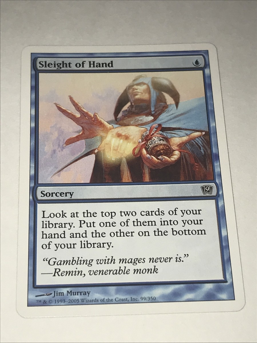 Sleight of Hand Magic The Gathering Card | eBay