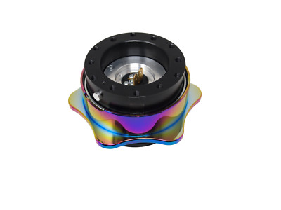6 Hole Universal Car Steering Wheel Quick Release Hub Adapter - NEOCHROME ALLOY