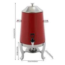 Beverage Dispenser for Coffee Tea Hot Water with Stand & Fuel Holder Red US New!