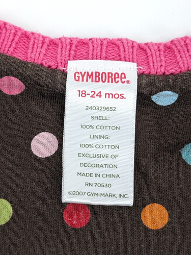 2007 Gymboree Cupcake Cutie Hot Pink Cardigan Button Up Sweater Size 18-24 Month - Picture 5 of 12
