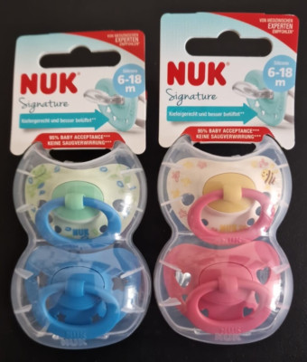 NUK Schnuller Signature Silikon 6-18 Monate  NEU OVP