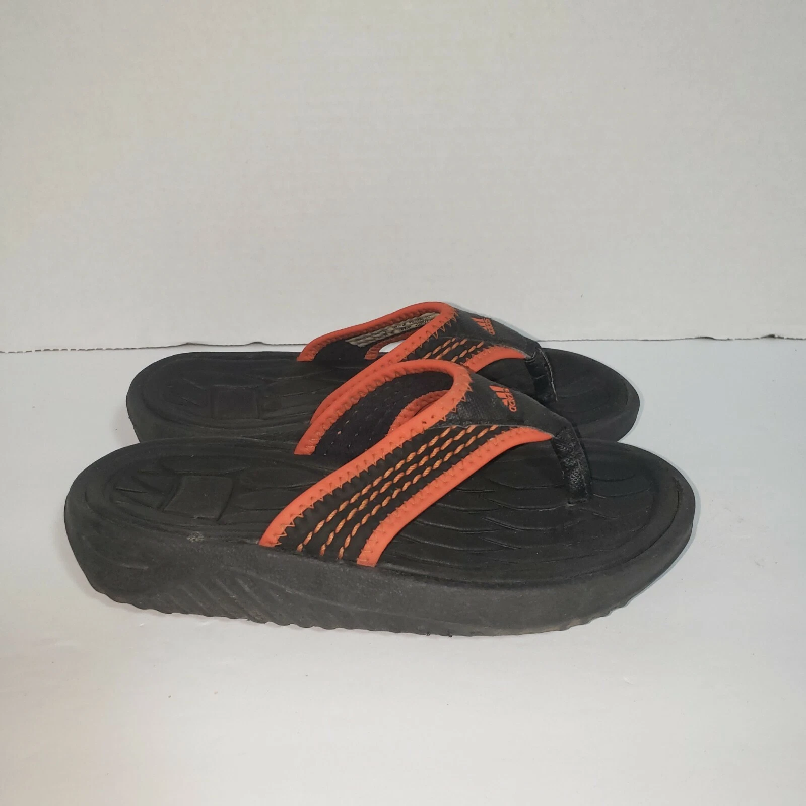 Sandali Adidas taglia 13K G282013 neri arancioni giovani