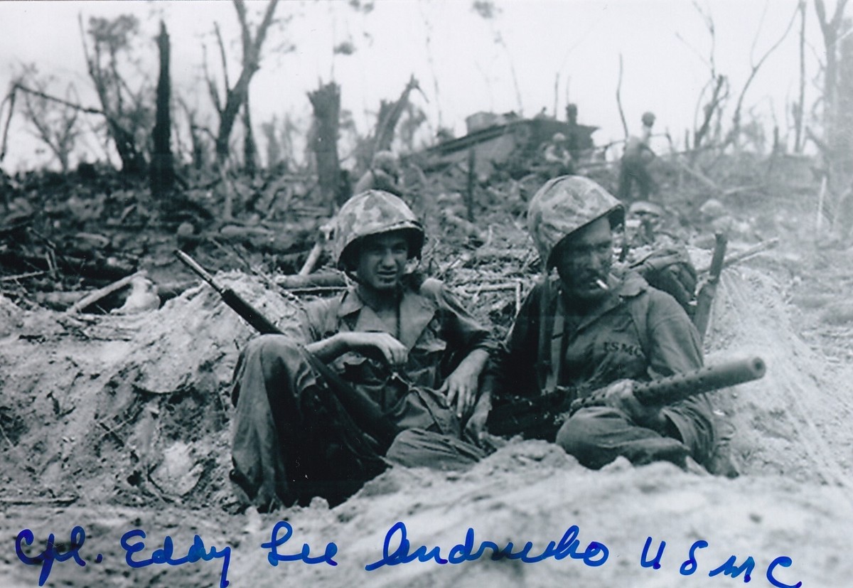HBO The Pacific Edward Andrusko WWII Guadalcanal, Peleliu SIGNED 4x6 PHOTO