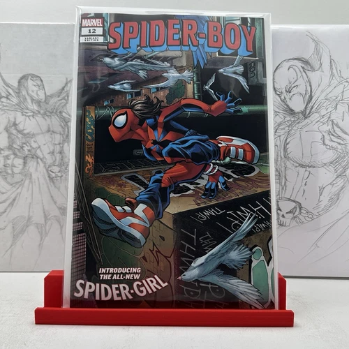SPIDER-BOY #12 TODD NAUCK SPIDER-MAN #7 RAMOS HOMAGE LTD 800 1st APP SPIDER-GIRL