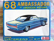 *ULTRA RARE! *ORIGINAL VINTAGE JO-HAN 1968 AMC AMBASSADOR HT KIT *UNBUILT *C@@L!