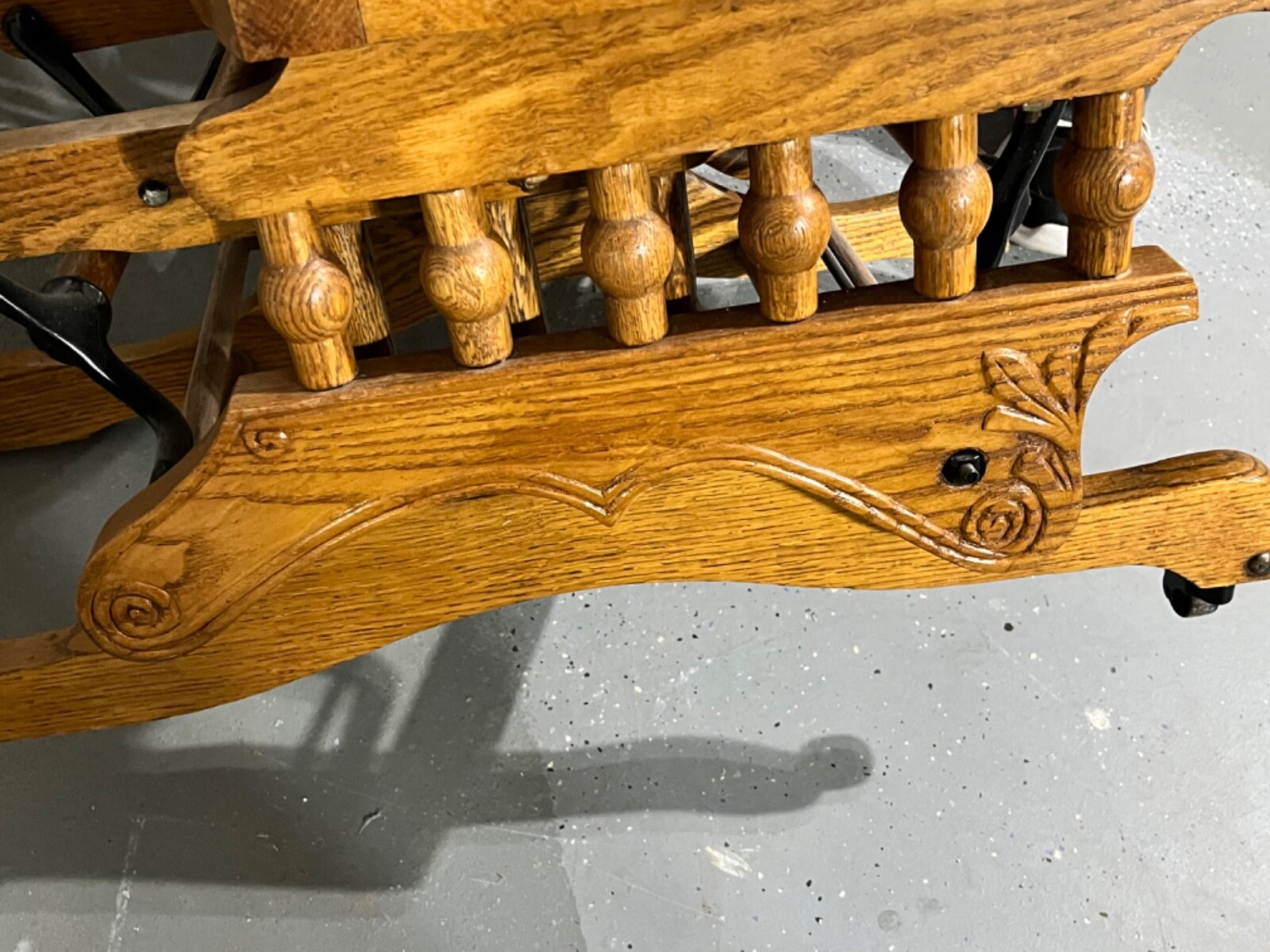 Antique 19th Century Victorian Oak Platform Rocker | eBay