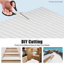 94*35in EVA Foam Mat Marine Boat Flooring Faux Teak Decking Sheet Sea Yacht Mat