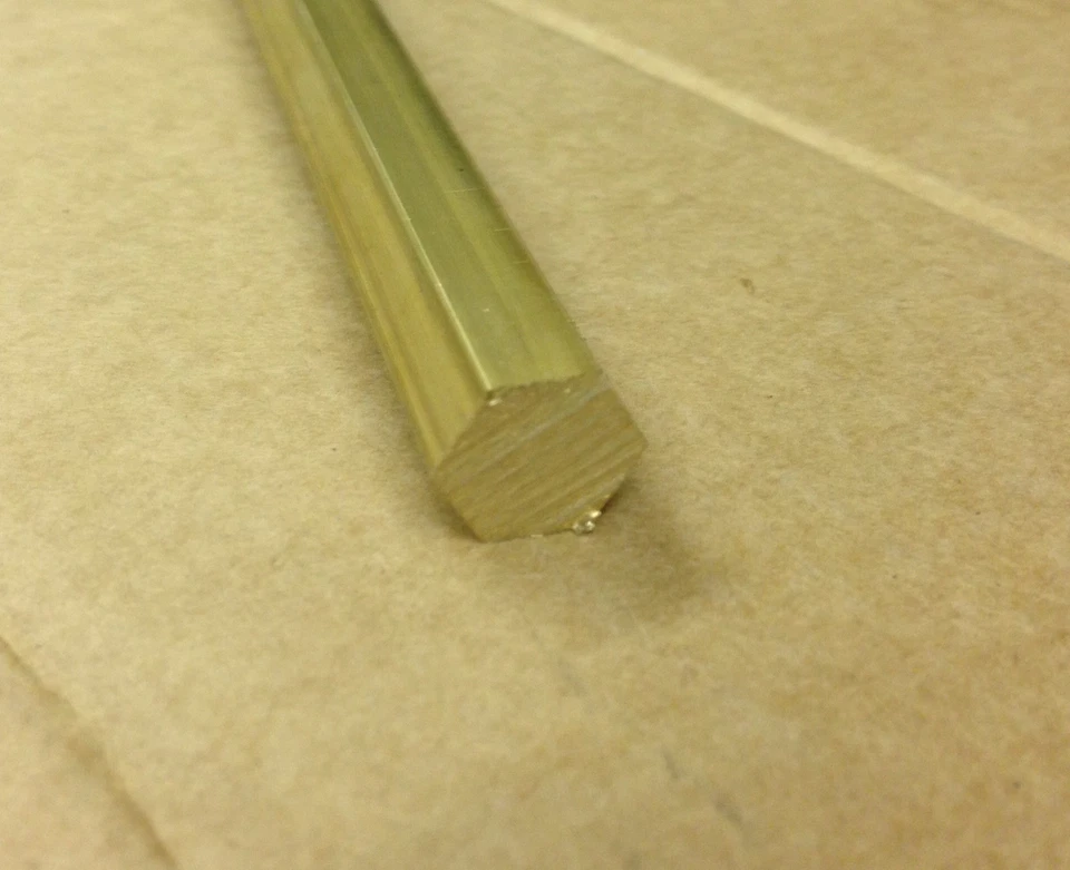 NEW 5/8 inch hexagon brass bar 150mm long cz121 (CW614N) live steam