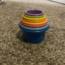 Learning Curve Multi-Color Numbered Baby Stacking Cups in Excellent Condition