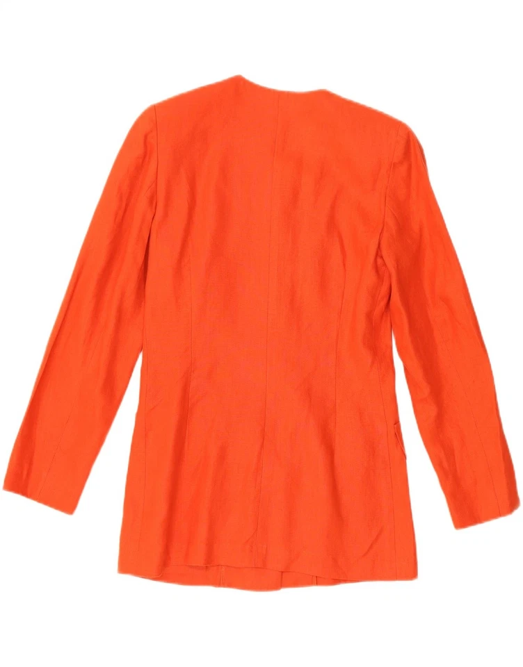 LUISA SPAGNOLI Womens 5 Button 2 Piece Skirt Set IT 42 Medium W28 Orange AW12 - Image 3 of 4