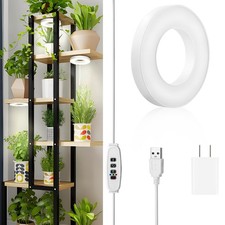 Ceiling Grow Light for Indoor Plants, 48 LEDs Full Spectrum Grow Lamp, Small ...