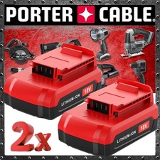 2PACK 18V Lithium Ion Battery FOR Porter Cable 18 Volt PC18B PC18BL PC18BLX Tool