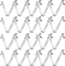 20Pcs Pool Brush Clip V-Shaped Clip, Stainless Steel Clips Pool Pole Clips Pool 
