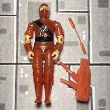 G I Joe Black Major Custom Cobra Storm Shadow Red Color Change Ninja 3.75"