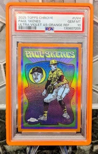 2025 Topps Chrome-Paul Skenes SSP Ultra Violet All Stars 🍊 Ref /25-PSA 10 Pop 2