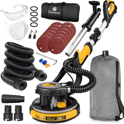 Drywall Sander with Vacuum Electric Popcorn Ceiling 900-1800RPM Variable Speed