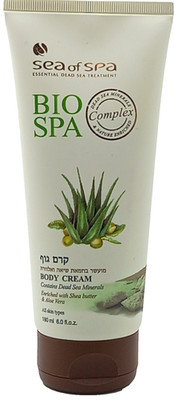 SEA OF SPA DEAD SEA MINERALS BODY CREAM SHEA BUTTER, ALOE VERA 6.0 Oz / 180 ml