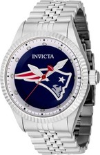 NEW INVICTA WATCH NFL NEW ENGLAND PATRIOTS 42410 43MM PC21 QUARTZ NO BOX