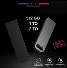 Clé USB 3.0 ultra-grande capacité 512GO/1To/2To haute vitesse Lecteurs flash USB