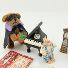 Vintage Dollhouse Miniature Lot Bears Piano Grandfather Clocks Fireplace 1:12 — photo 3