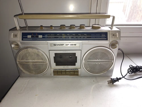 Sharp GF-4646 Boom Box Ghetto Blaster Tape Not Working Vintage 80s AM FM Stereo