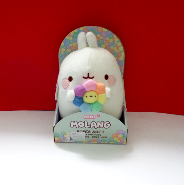 Nici PlüSchfigur Molang 24 Cm Mit Regenbogenblume In Geschenkverpackung-image