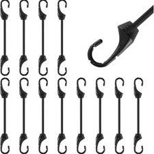 Spanngummi mit Haken 12 Stück 10cm Gummibänder für Haushalt Garten Werkstatt