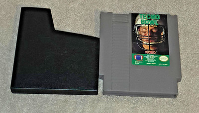 NES Game TECMO BOWL FOOTBALL Nintendo Entertainment System TESTED FREE SHIP!