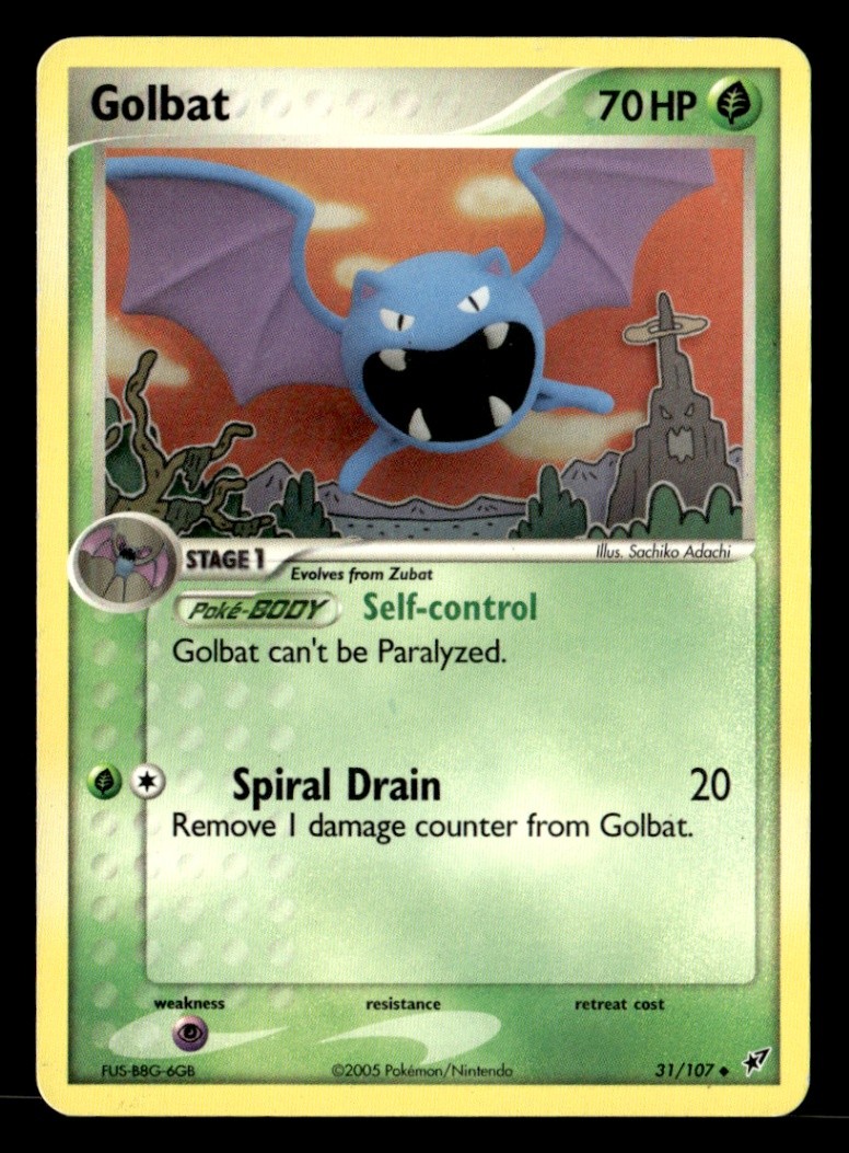 Golbat Uncommon Normal Deoxys 31/107 HP Pokémon TCG
