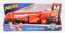 Nerf N-Strike Mega RotoFury Blaster Elite NIB up to 90ft Foam Dart Gun NIB New