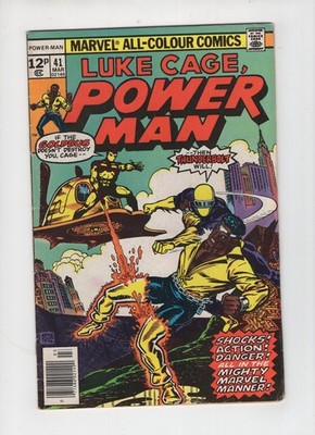 Power Man #41 (1977) 1st app Thunderbolt and Goldbug, Marvel Comics