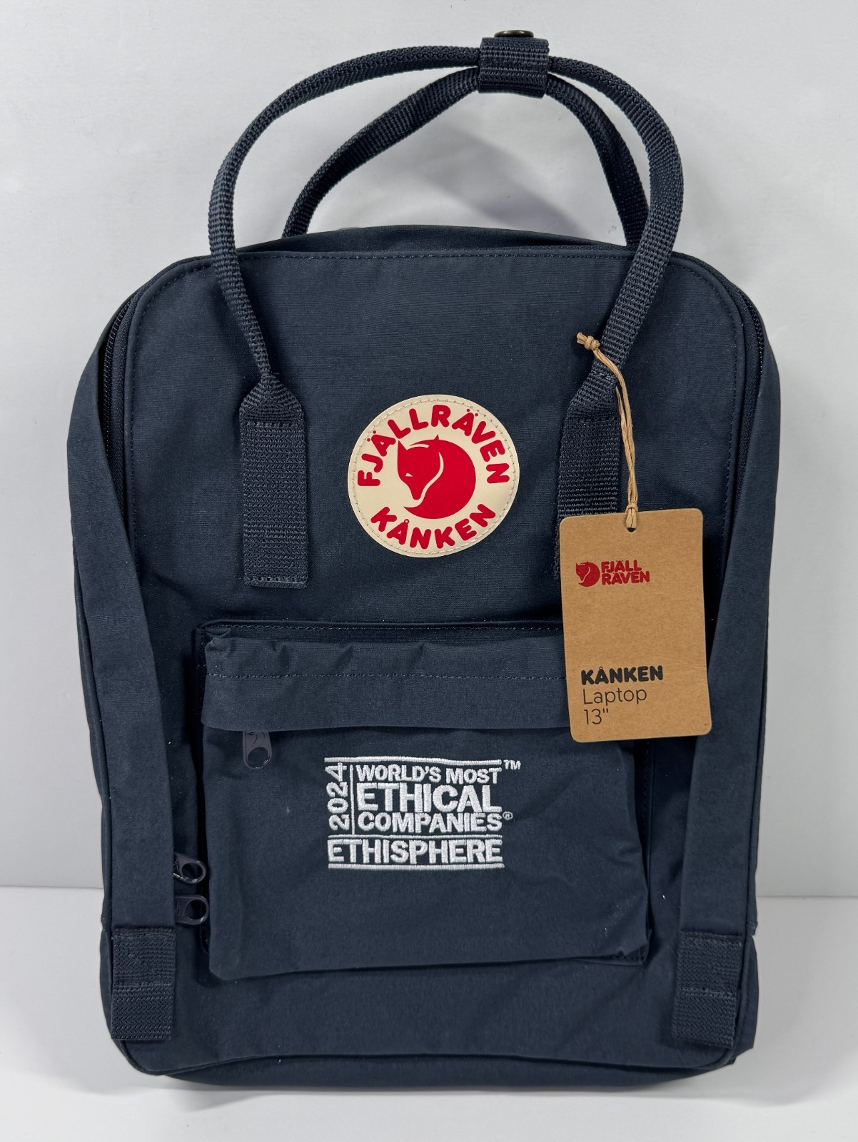 Bolso para Laptop Fjallraven Kanken 13" Mochila Azul Marino Nuevo con Etiquetas Logo de la Compañía