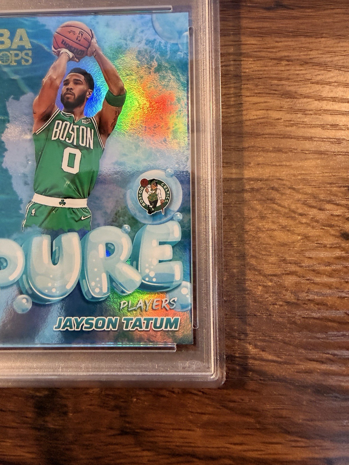 2024 Panini NBA Hoops - Jayson Tatum #2 Pure Players Holo Prizm - PSA 9 Low POP! view 5