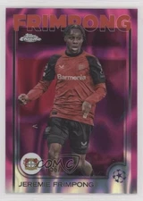 2024 Chrome UEFA Club Competitions Pink Lava Refractor /250 Jeremie Frimpong #78
