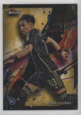 2024 Finest MLS Common Gold Refractor 37/75 Erik Duenas Dueñas #63 Rookie RC n0c