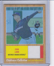 2011 Heritage Minors Clubhouse Collection Relics Blue Tint #JL John Lamb 051/199
