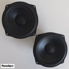 pair of Paradigm 5" woofers from CC-150 center speaker, Canada c.1995—refoamed