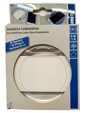 UNITEC Kabellose Handy Ladestation Qi-Standard Modern Weiß Induktiv