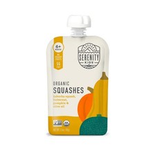 Organic Baby Food Puree Kabocha Squash Butternut Pumpkin 3.5 Ounce Pouch