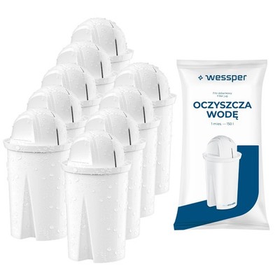 Wasserfilter Kartuschen Wessper Classic für Brita Classic Aquaphor Dafi 9x
