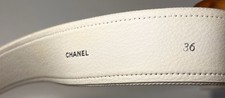 Chanel Womens Striped No Tie Strap White/Pink...