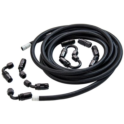 5 mètres AN6 Kit Tuyau de Carburant d'Huile Tressé Carburant Ligne Kit - Photo 1/4