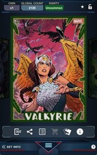 Topps Marvel Collect 2020 Birds of A Feather S1 Green - Valkyrie