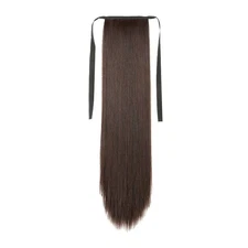 New Drawstring Clip In Ponytail Pony Tail Hair Extension Wrap Around As Human US