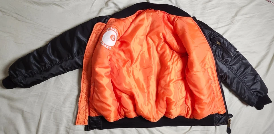 Maximos USA Men's Stylish Reversible Bomber Jacket Size Extra Small - Image 2 of 4