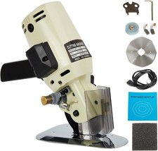 Fabric Cutter Electric Cloth Cutting Machine Roller with Extra 4 Inch Rotary