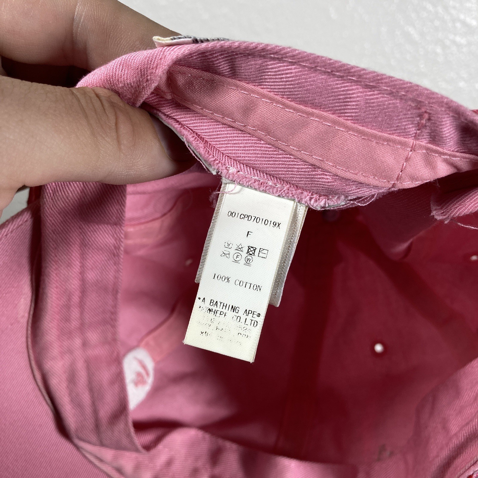 Bape Hat Adjustable A Bathing Ape Streetwear Pink… - image 10