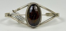 Native American Australian Boulder Opal Cuff Bracelet with 925 Sterling Silver